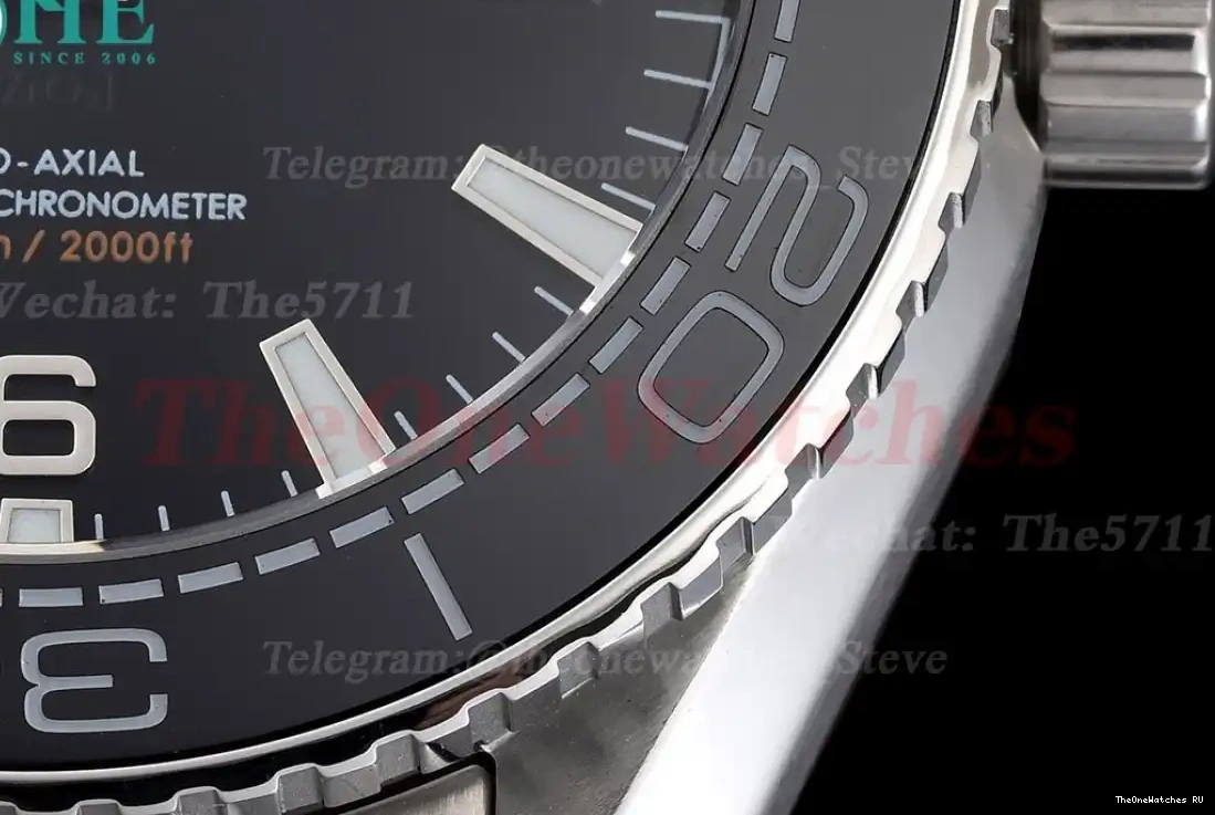 SS GDF Seamaster 600m Stk MY8215 Black SS 43mm 0409